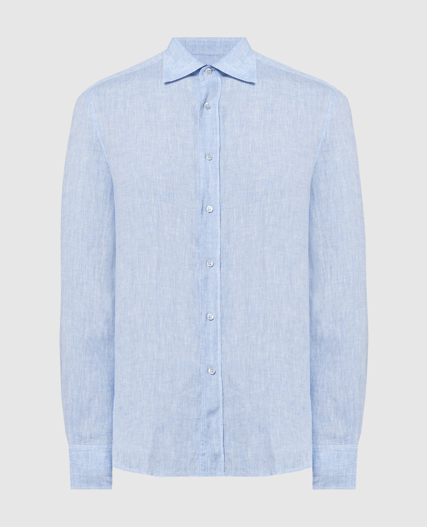 

Blue linen shirt Stefano Ricci, Light blue