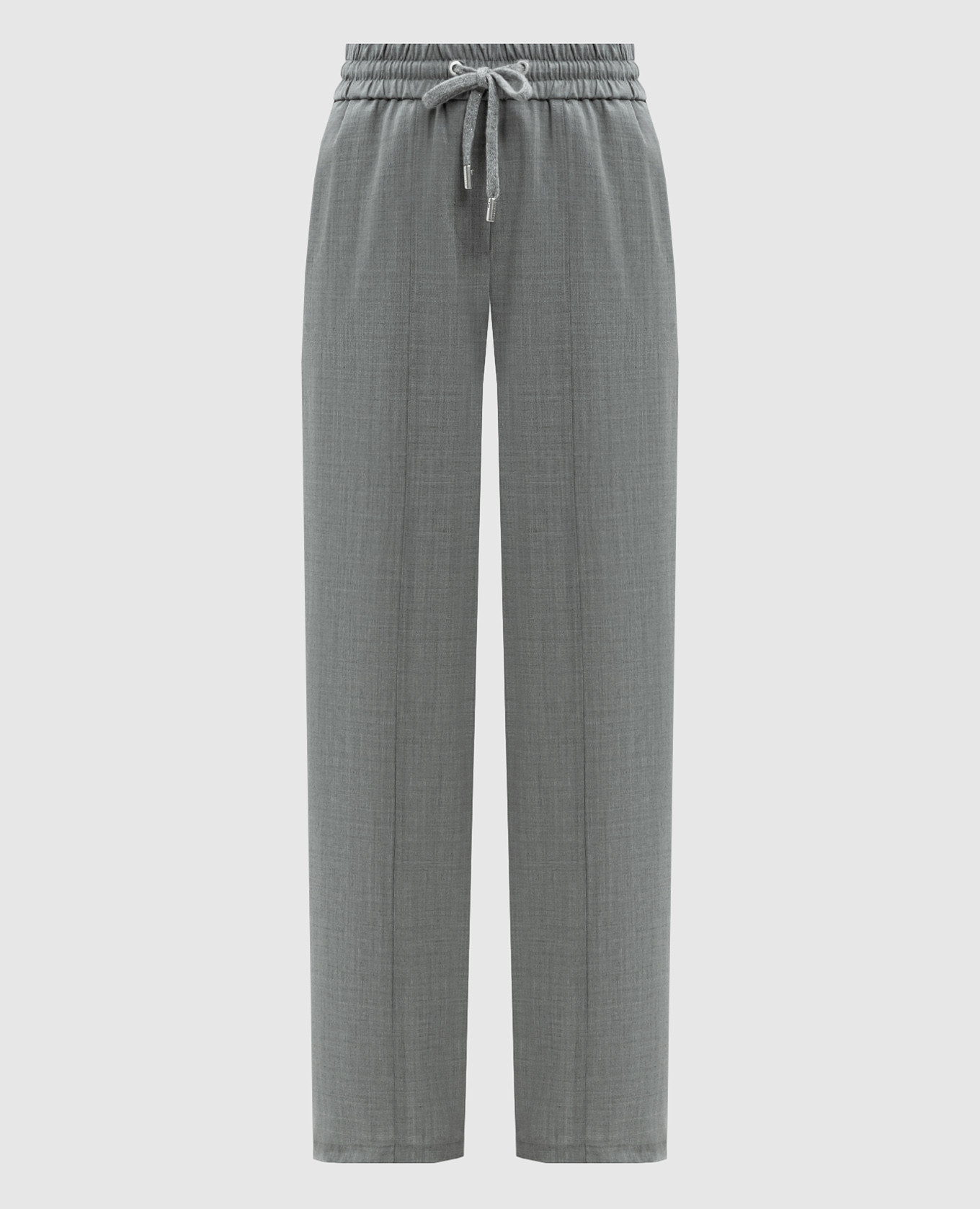 

Gray wool trousers with logo Peserico, Grey