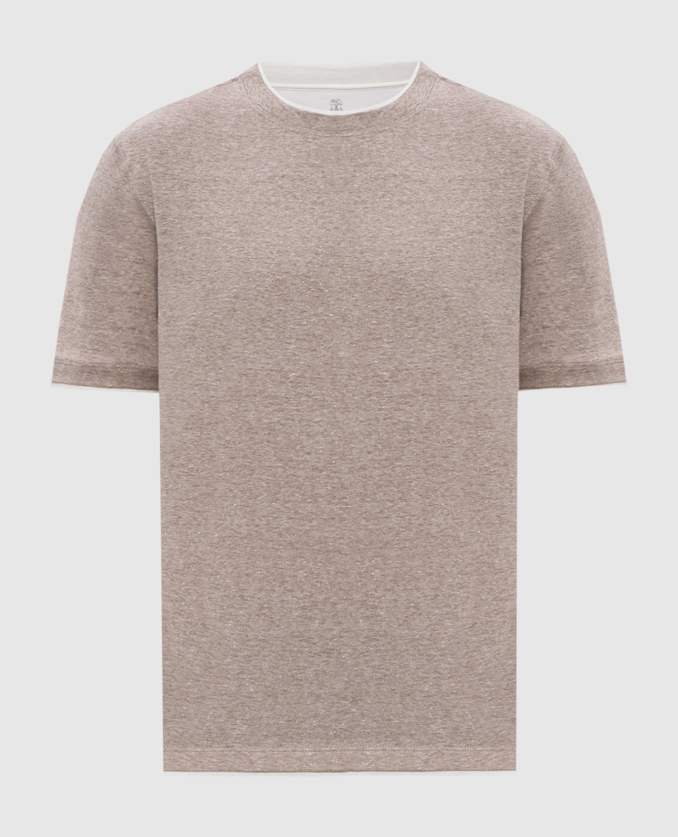Beige linen t-shirt