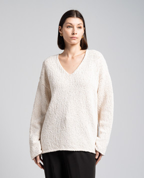 Rohe Beige pullover with bouclé 41123188