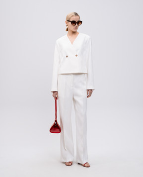 Lou Lou Studio PRIMO white pants with linen PRIMO