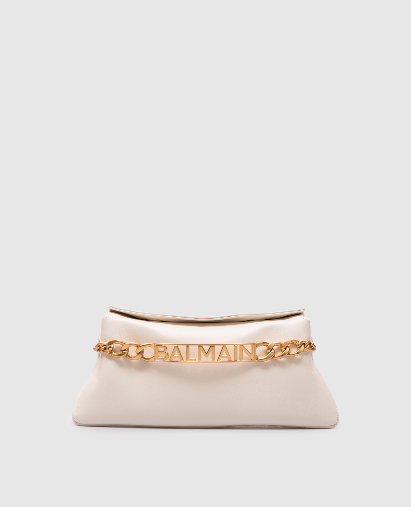 

Beige leather clutch 1945 Balmain