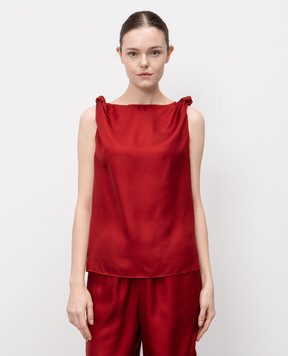 Lou Lou Studio Burgundy REMY silk top REMY