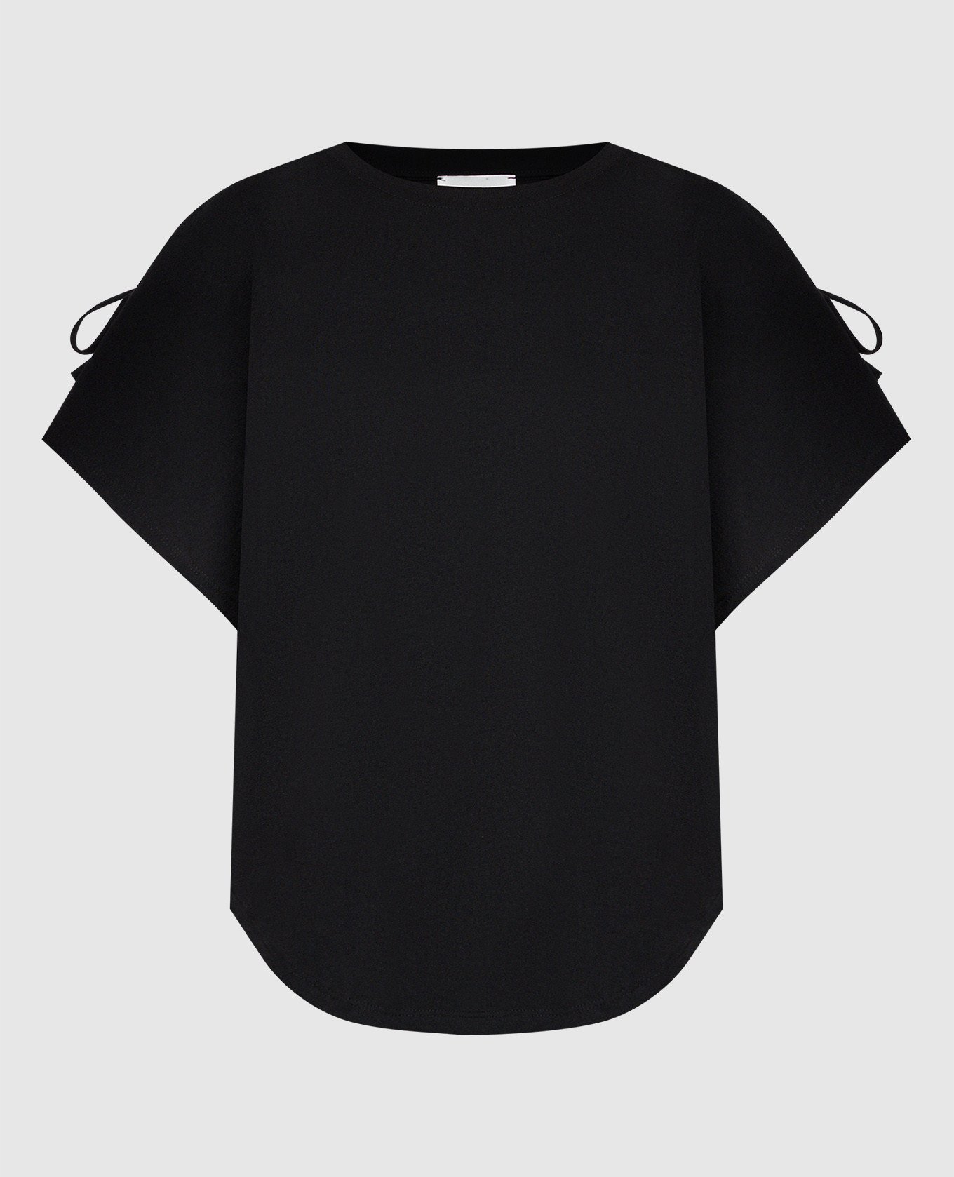 

Black T-shirt with ties Solotre