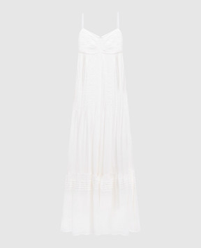 Twinset White maxi dress with logo 251LM2WDD