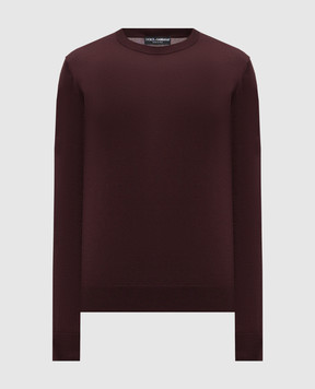 Dolce&Gabbana Burgundy cashmere jumper GXX02TJBW05