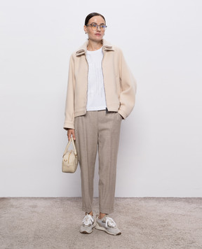 Peserico Beige jacket with wool and cashmere S210323195C