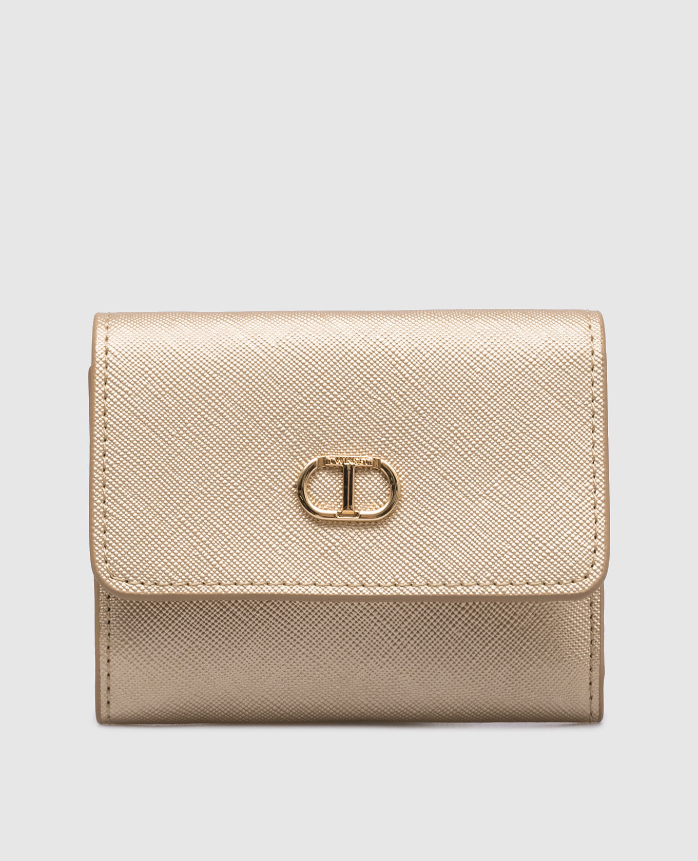 

Golden purse with logo Twinset
