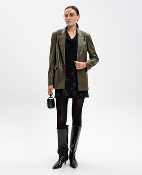 Twinset Khaki jacket with logo 252LI2EAA