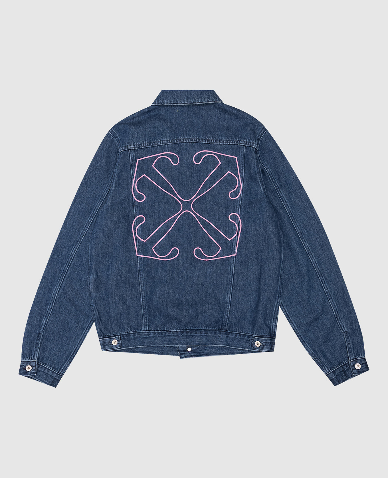 

Children's blue denim jacket with arrow print Off-White