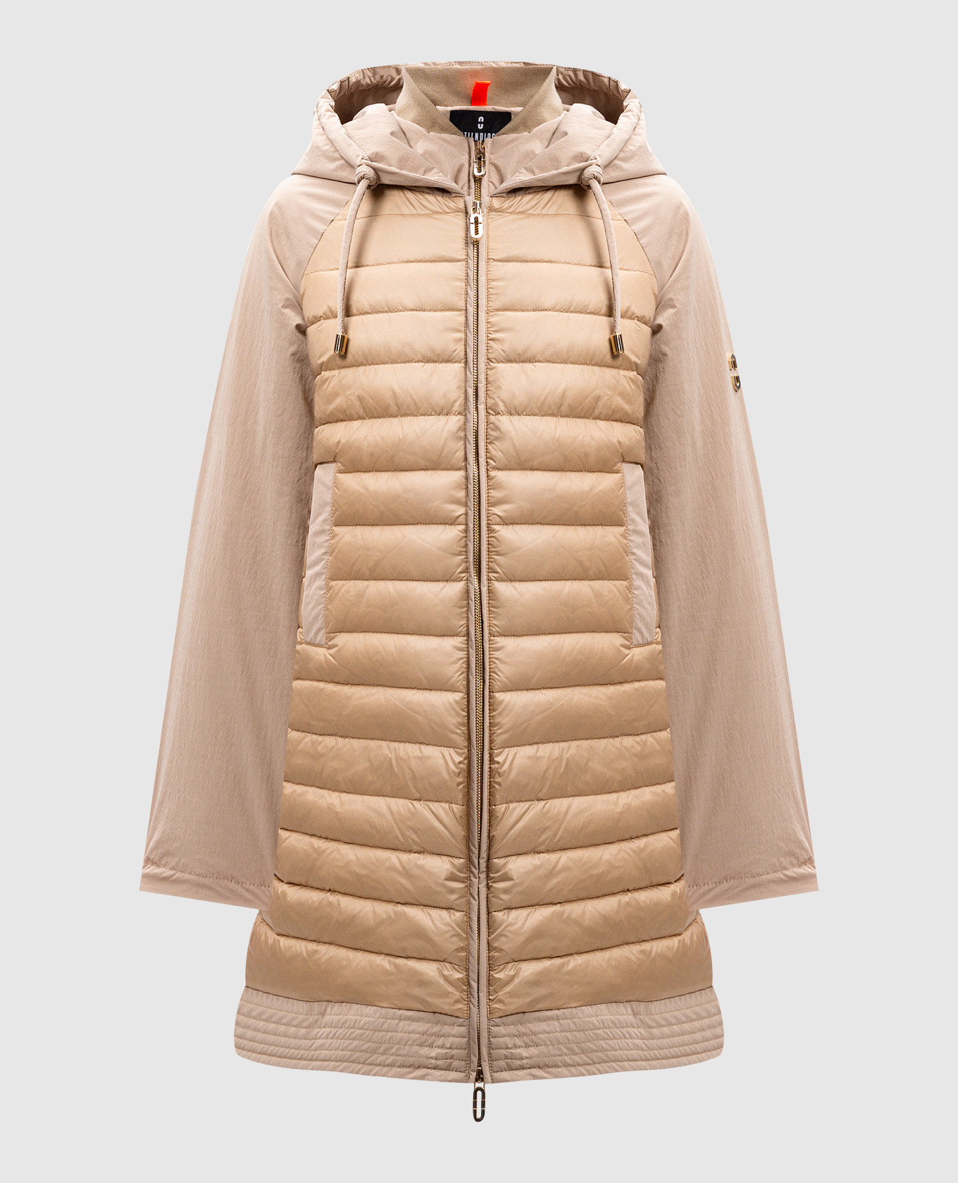 Anna beige down jacket stilnology