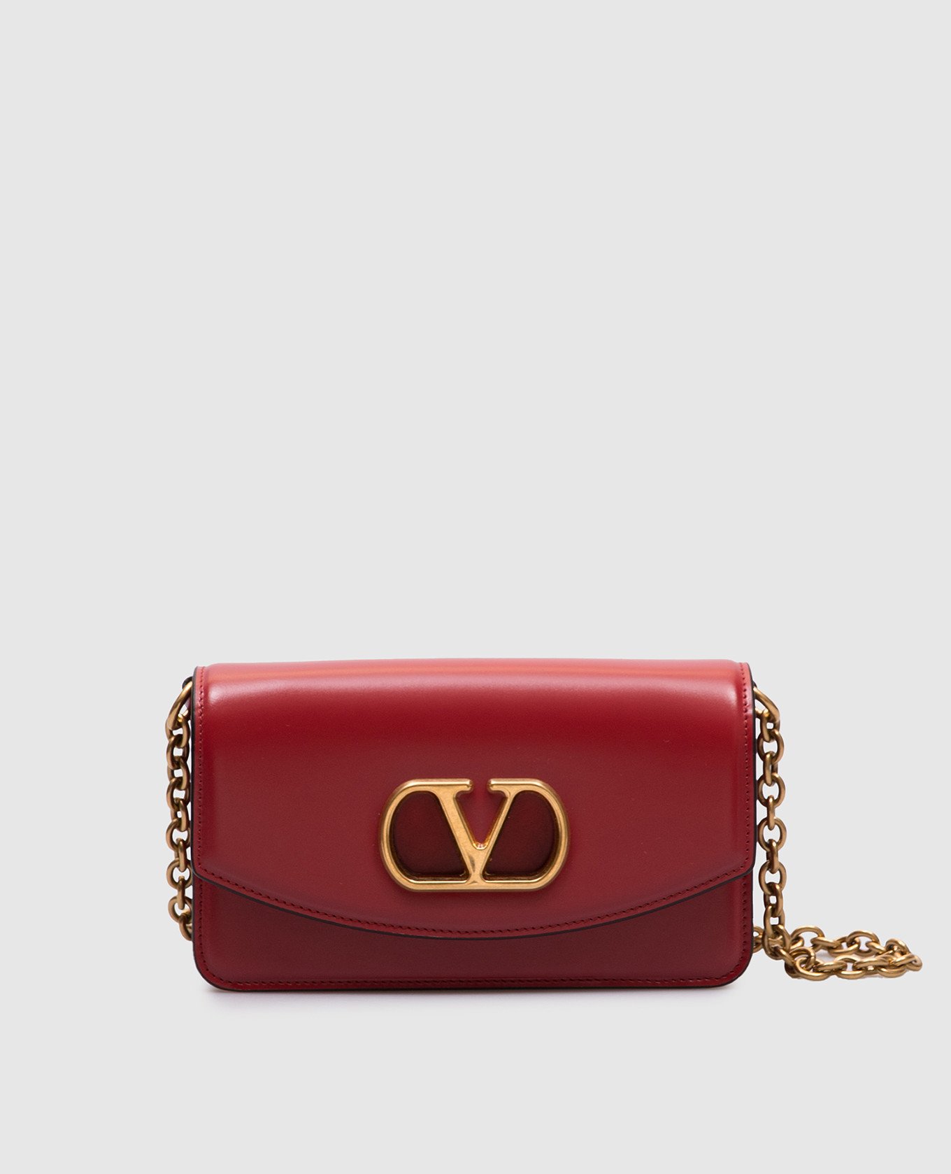 

Red glossy leather bag VAIN Valentino