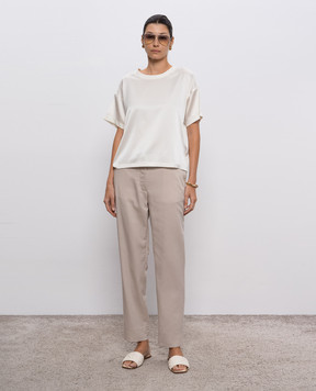 MooRER Gray pants MARBELLA MARBELLANTF