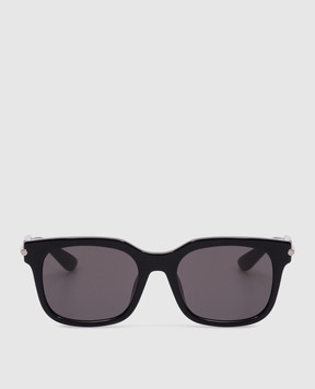 Alexander McQueen Black City T-Bar Sunglasses 821681J0749
