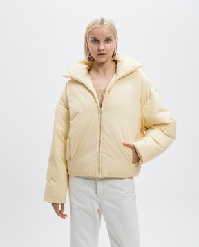 Philosophy di Lorenzo Serafini Yellow jacket with logo print A06155729