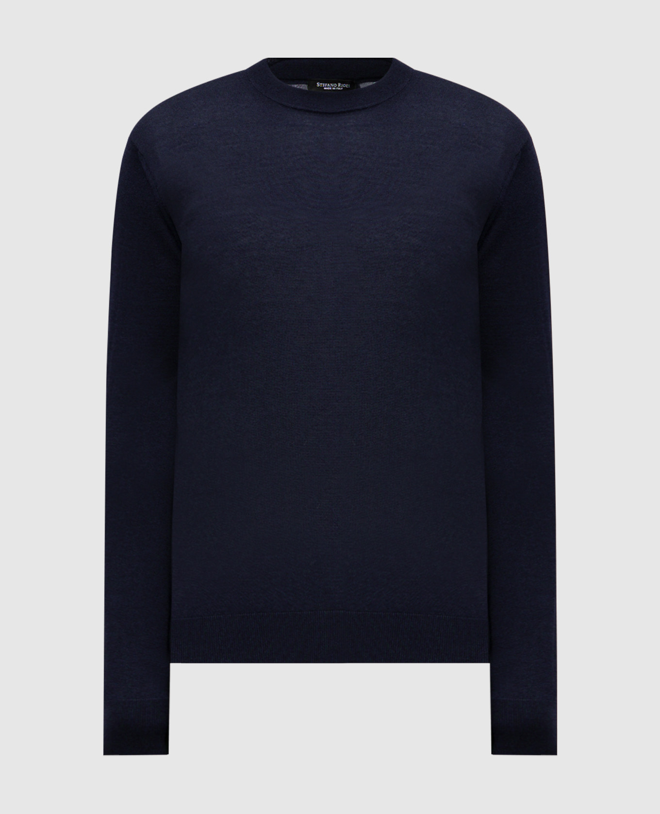 Blue cashmere and silk sweater Stefano Ricci