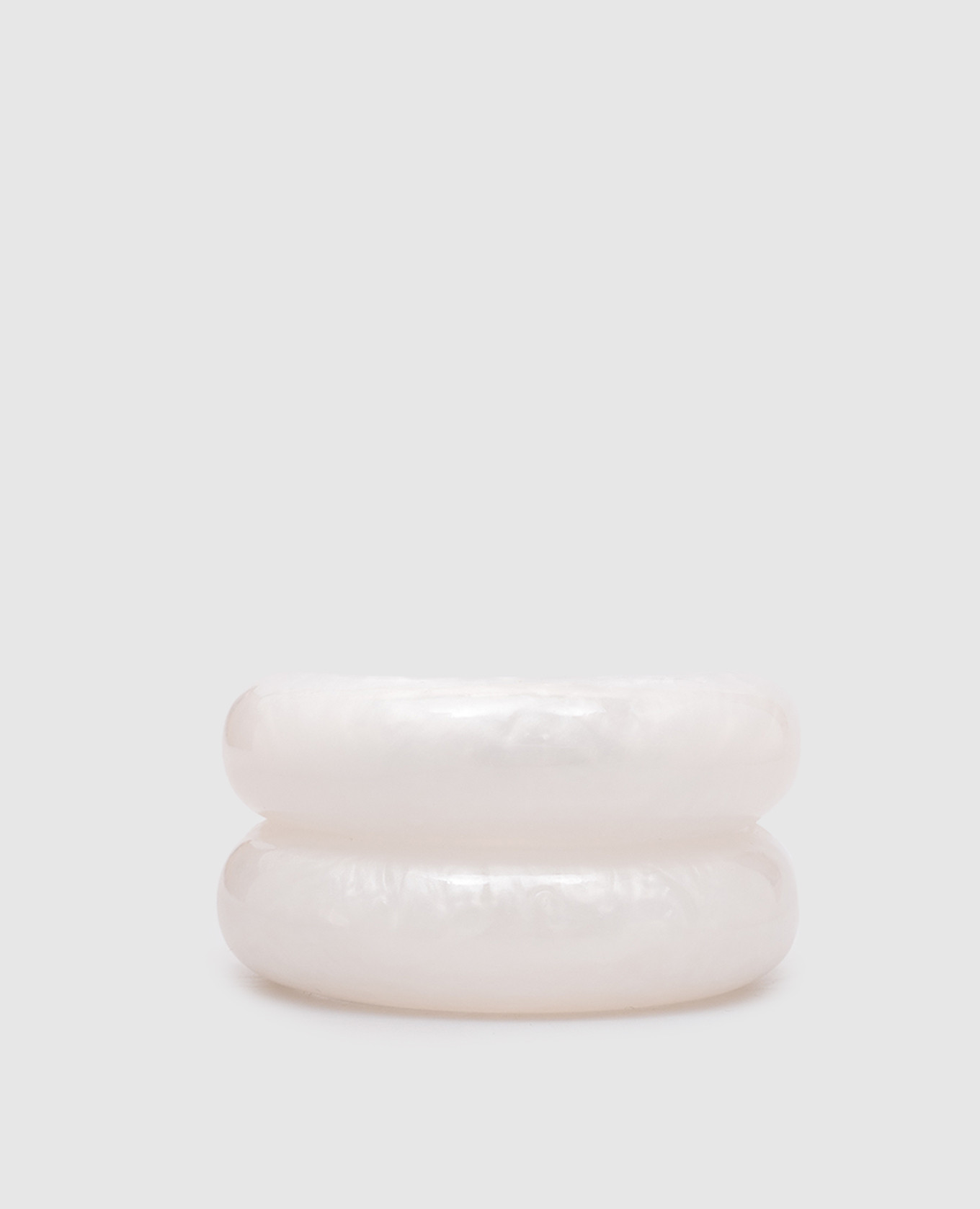 

White Double Arch Pony Hair Scrunchie LELET NY