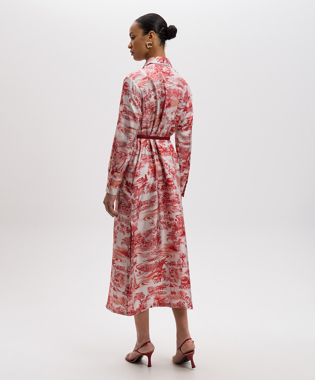 Max Mara - White SVELTO printed silk midi dress SVELTO Max Mara - White SVELTO printed silk midi dress SVELTO