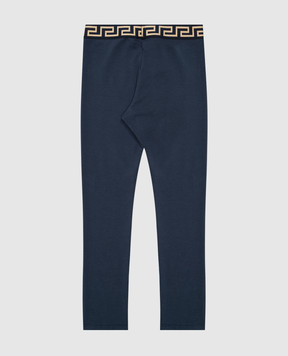 Versace Children's blue leggings Greca 10182031A13010