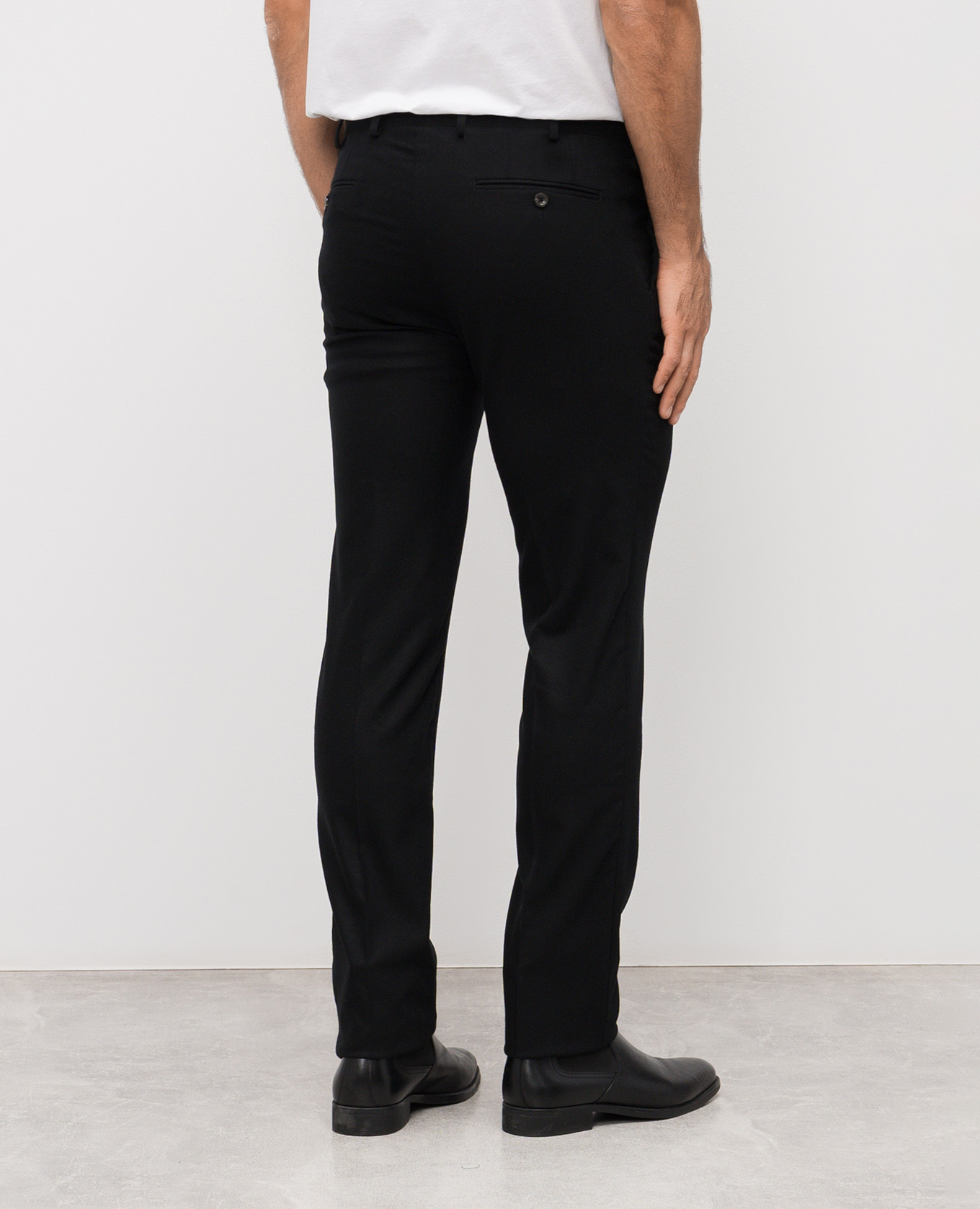 

Black wool and cashmere pants Marco Pescarolo