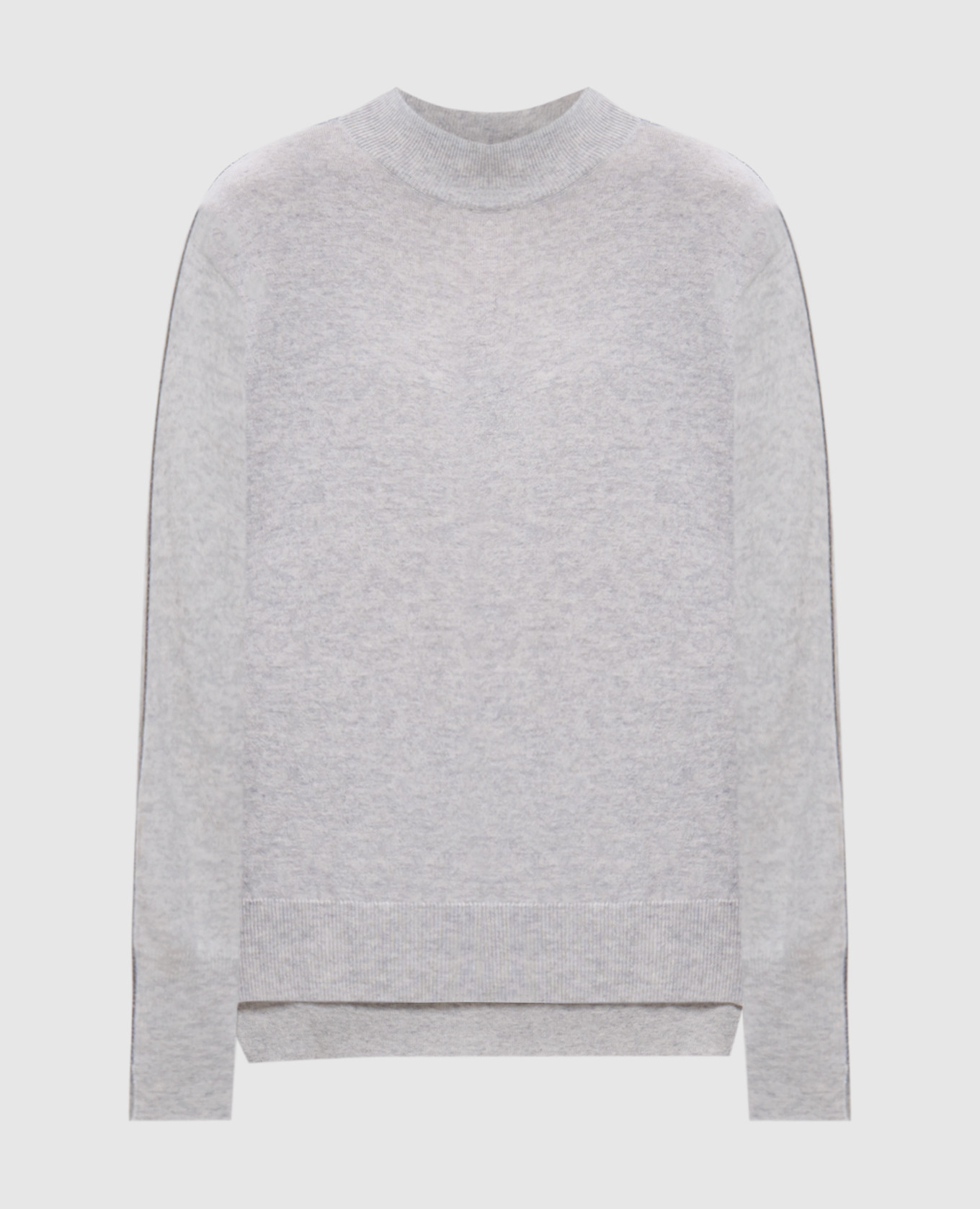 

Gray cashmere jumper with monil chain Brunello Cucinelli, Grey