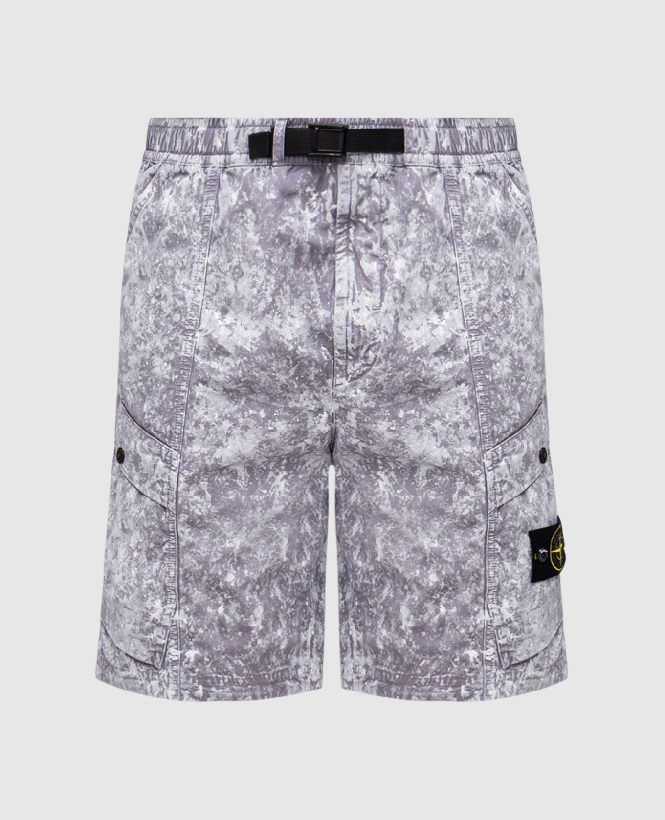 

Gray shorts with print Stone Island, Grey