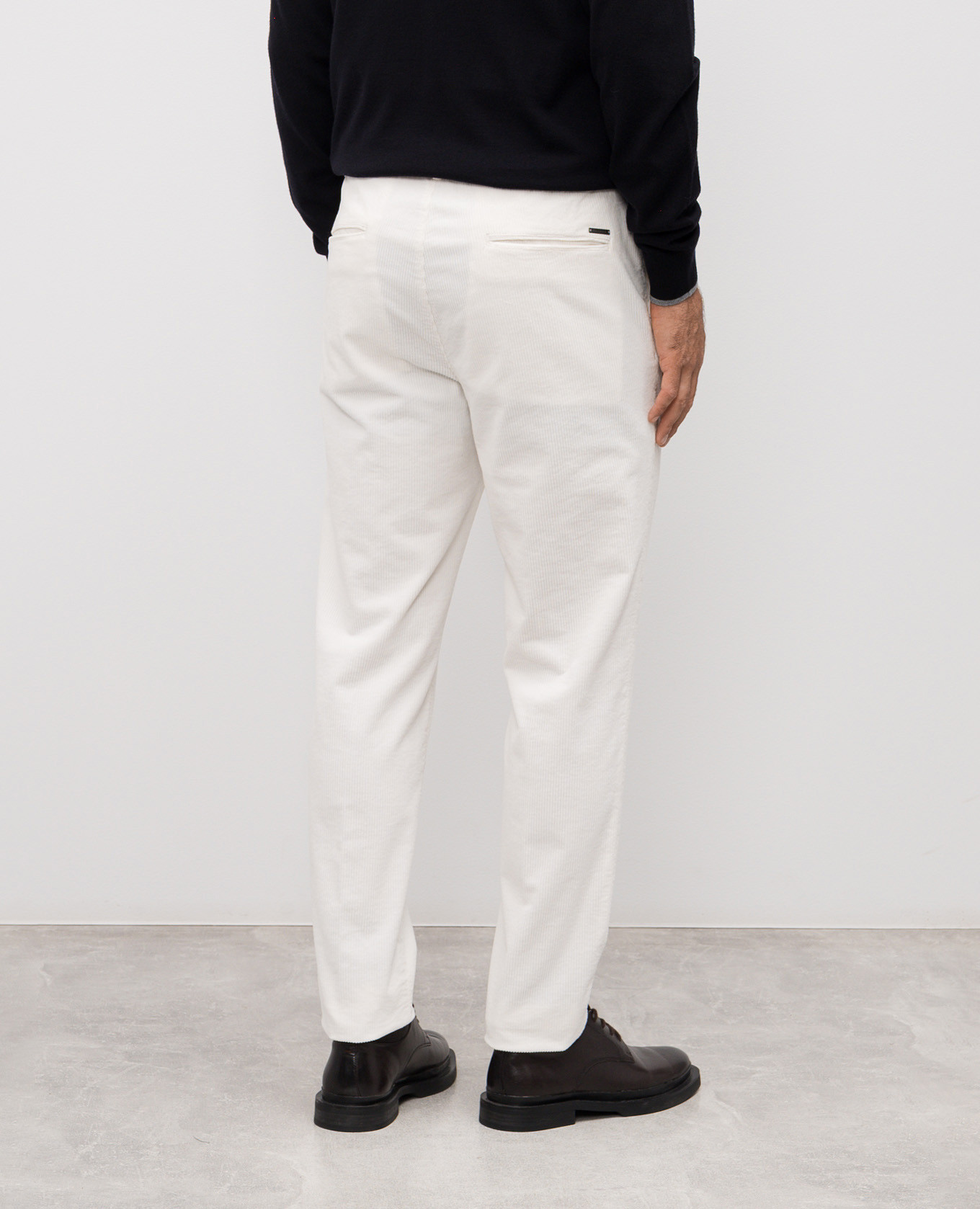 White corduroy pants Peserico 4