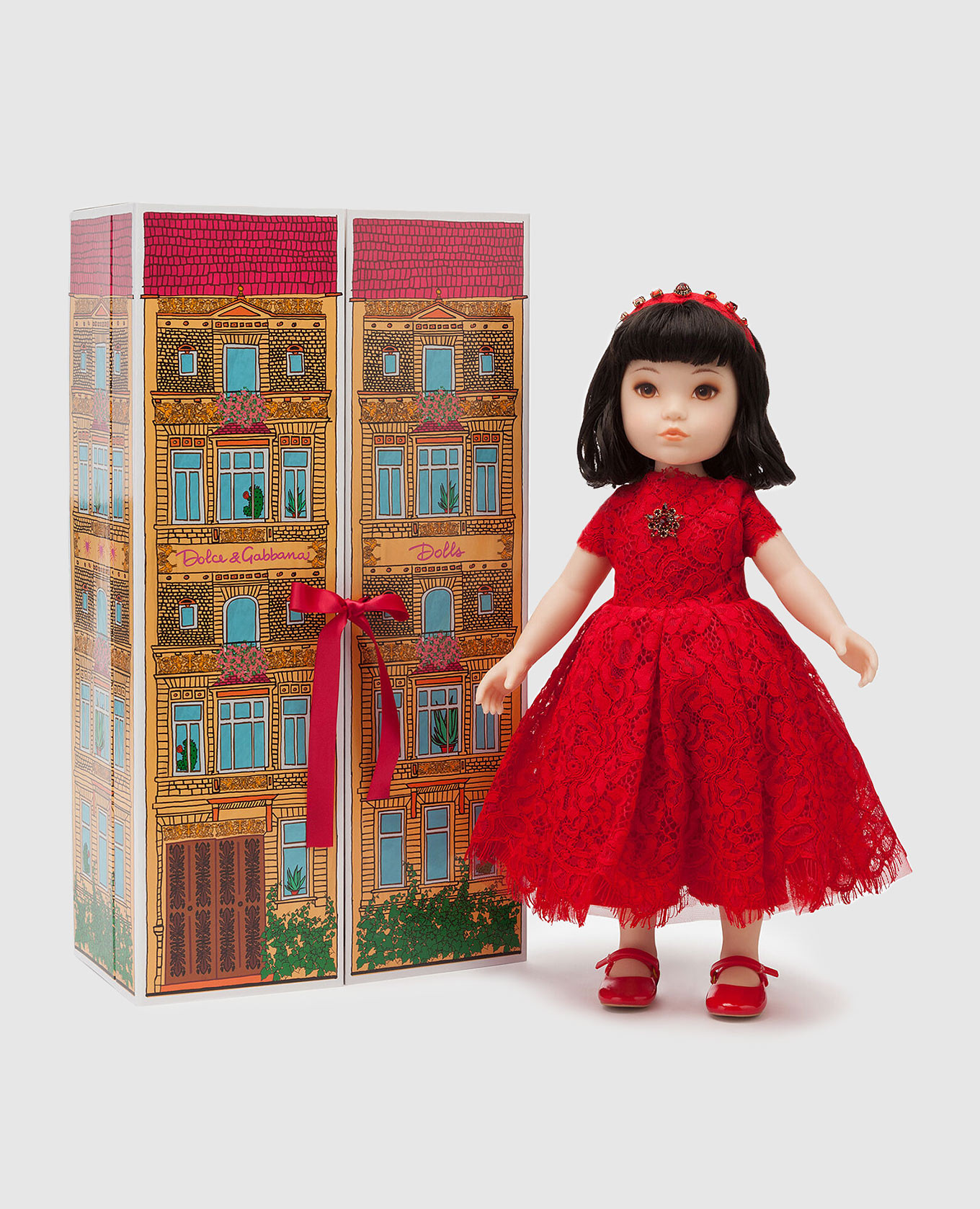 

Baby doll in a lace dress Dolce&Gabbana, Red
