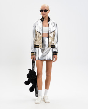 Palm Angels Metallic logo jacket PMJA046F25FAB001
