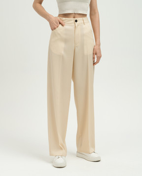 Jil Sander Beige pants made of wool J04KA0004J40003