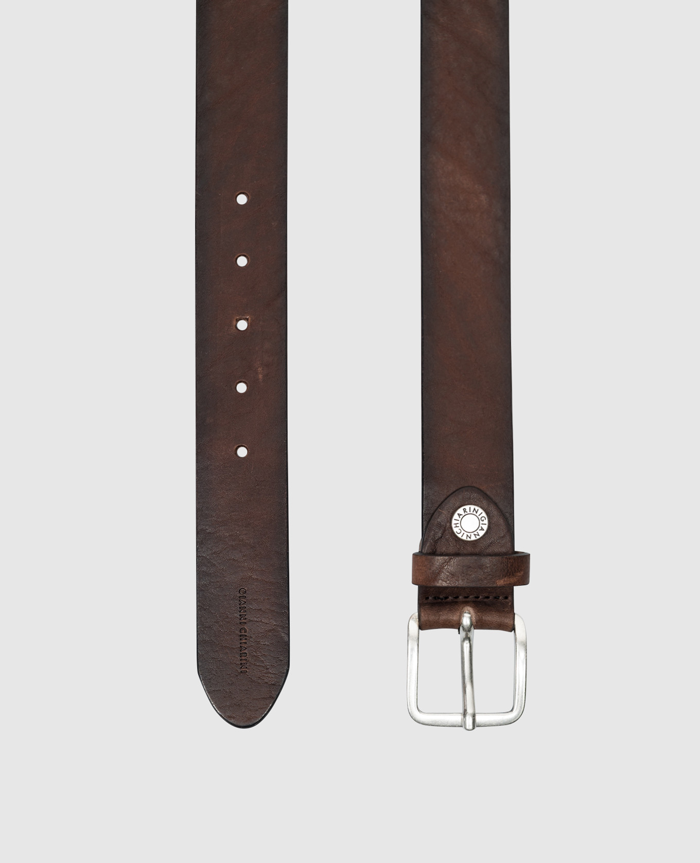 

Brown leather belt with a vintage effect Gianni Chiarini