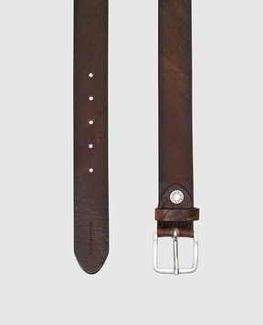 Gianni Chiarini Brown leather belt with a vintage effect CN9903303VINT