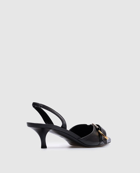Givenchy Voyou black leather sandals BE308XE257