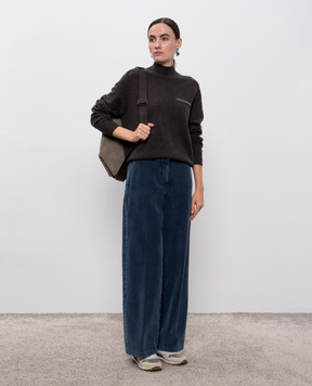 Peserico Wool, silk and cashmere sweater with monil chain S99384F079283D