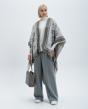 Twinset Gray pants with logo 242AP2430