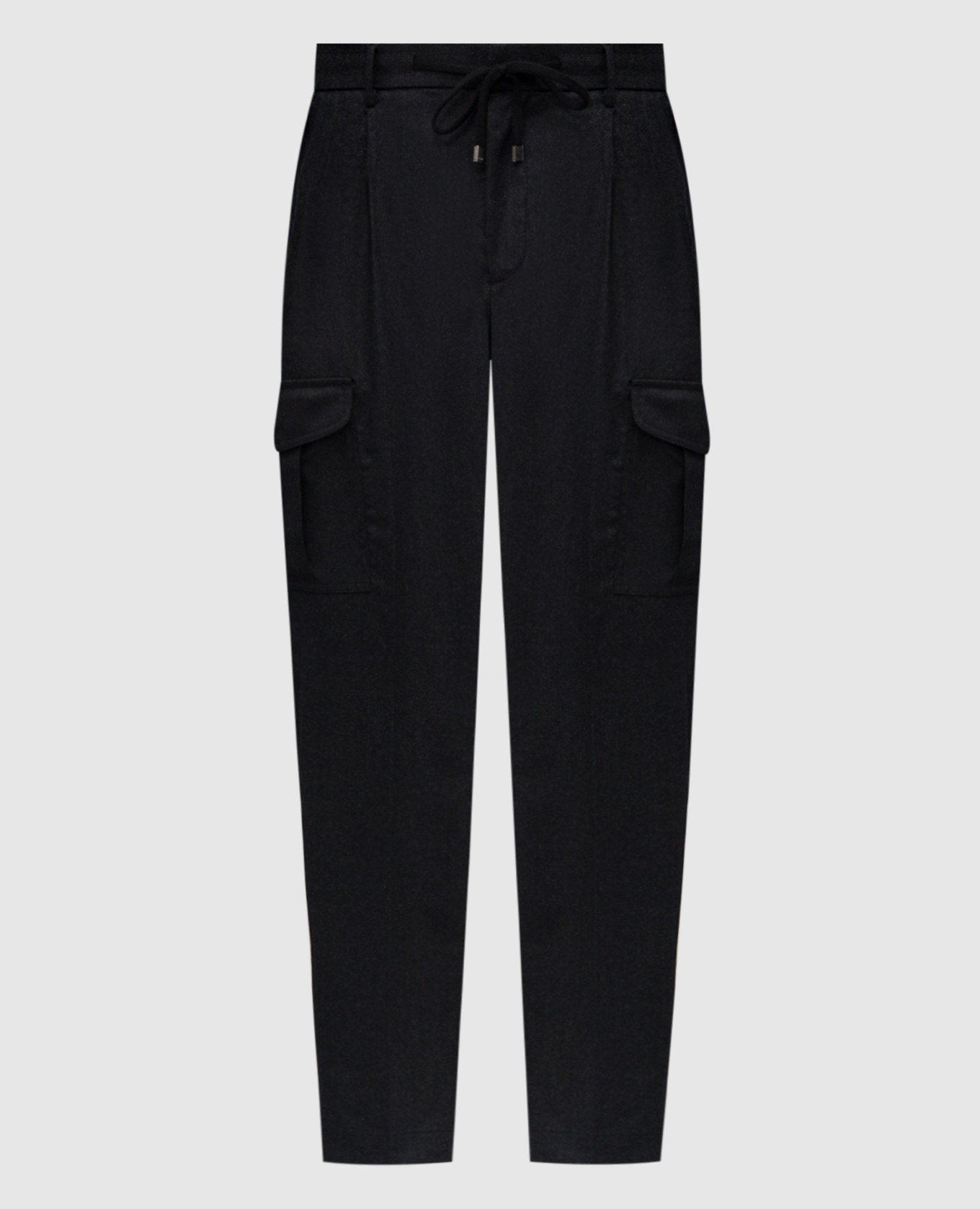 Grey wool cargo pants Peserico