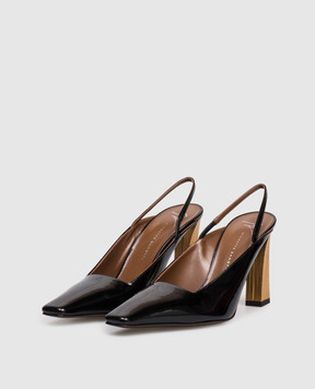 Giuseppe Zanotti Brenda black patent leather slingbacks I550000