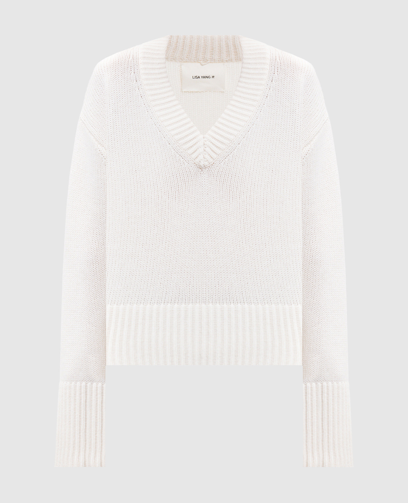 

Aletta white cashmere pullover LISA YANG