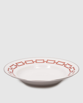 Ginori 1735 White porcelain starter plate Catene 004RG00FPT210010245