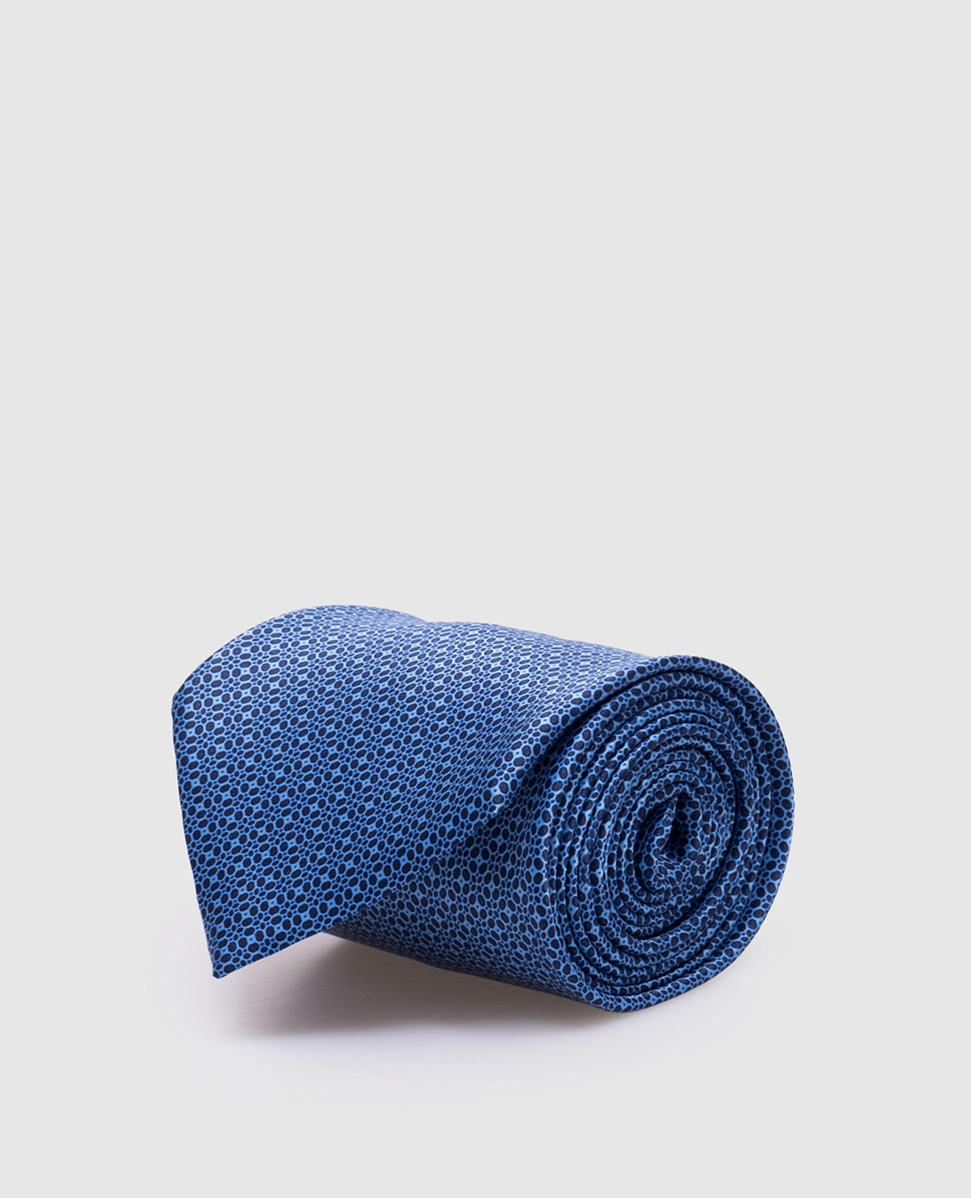 

Blue tie made of silk with a crystal pattern Stefano Ricci