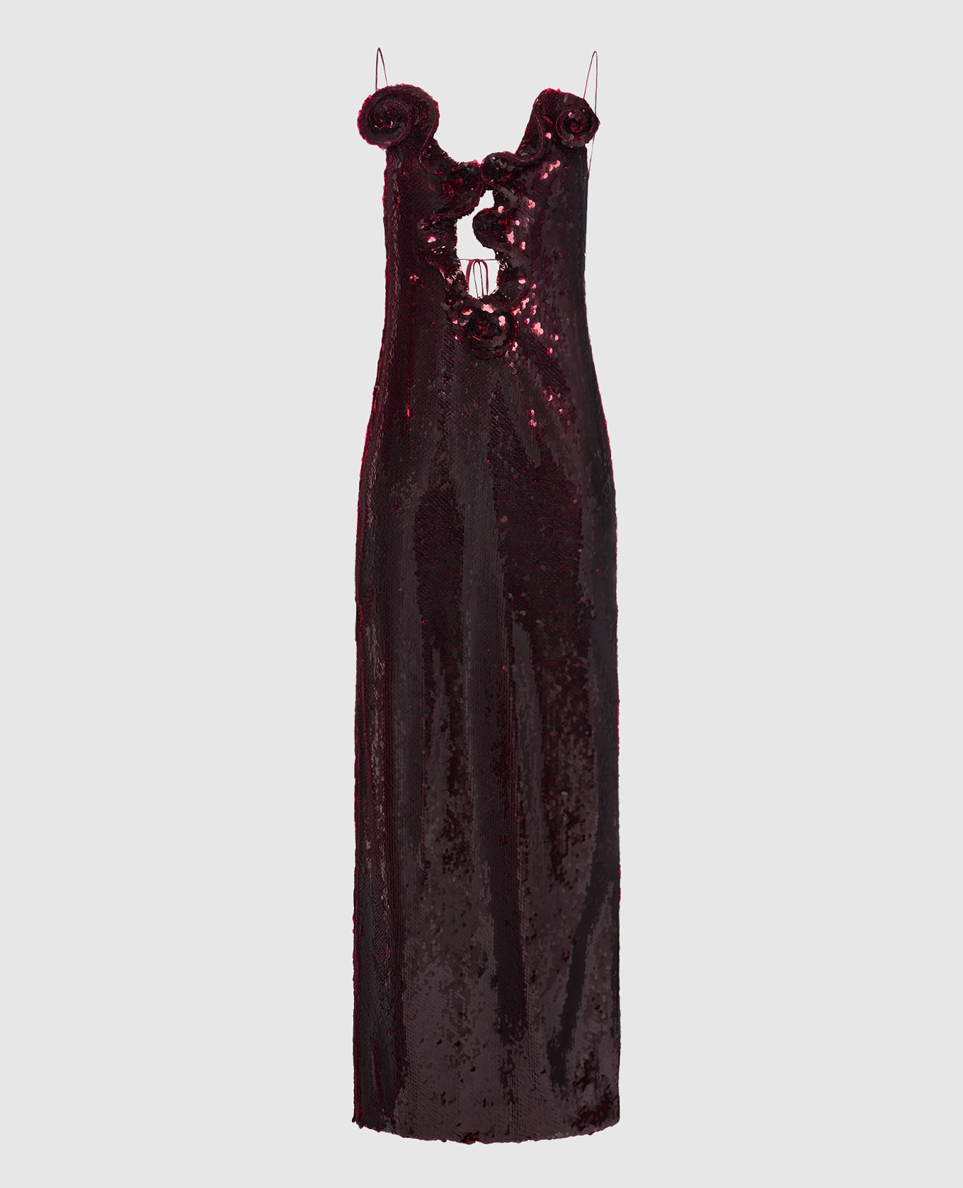 

Burgundy sequin maxi dress Magda Butrym