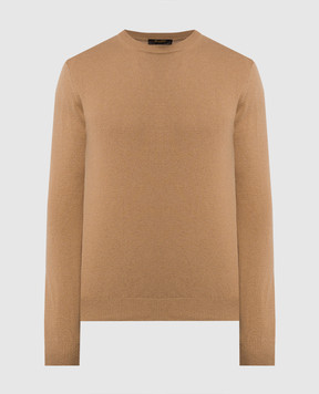 MooRER ORVIETO brown jumper made of cashmere and silk ORVIETOWS5
