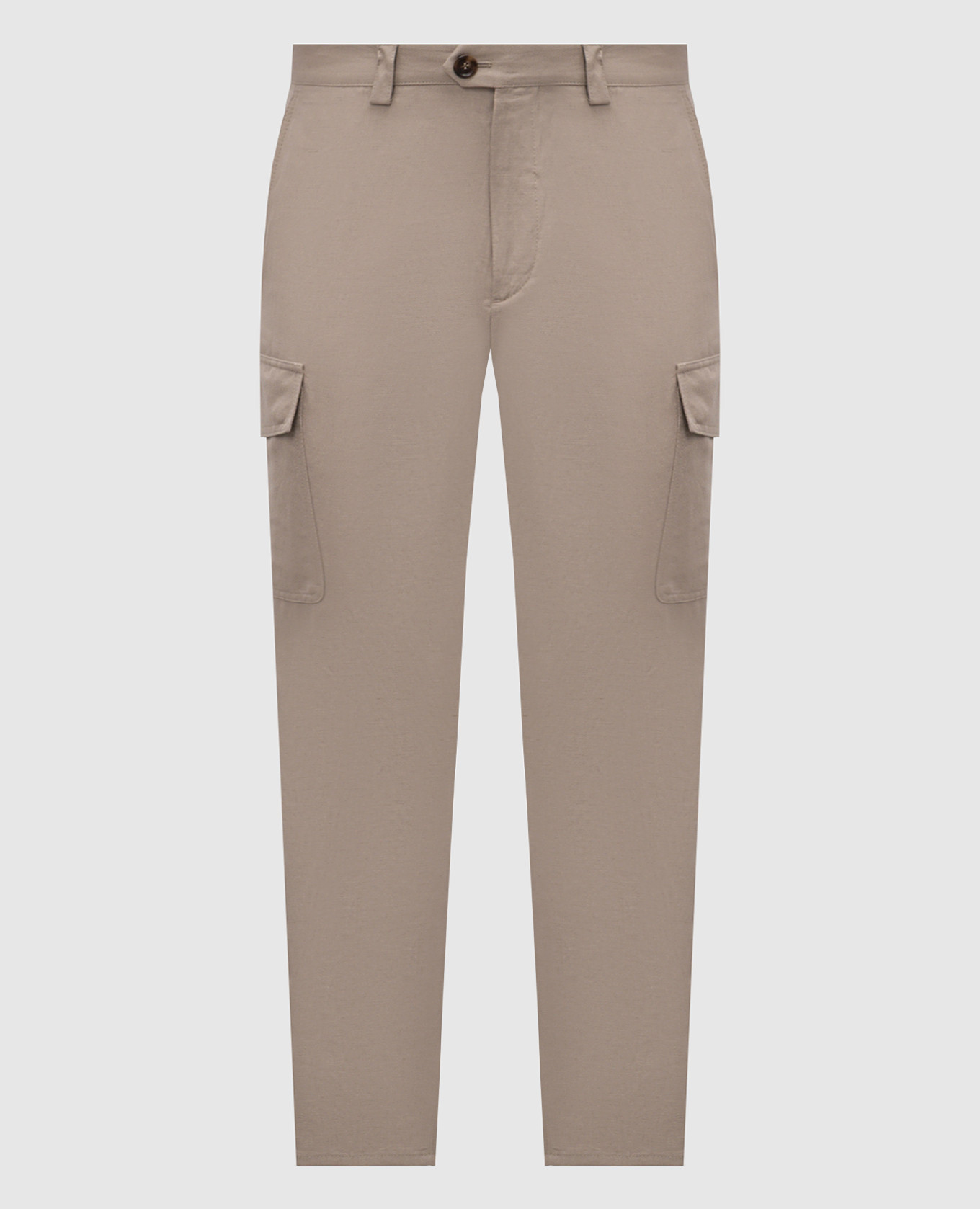 Beige cargo with linen Brunello Cucinelli