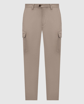 Brunello Cucinelli Beige cargo with linen MH255E1890