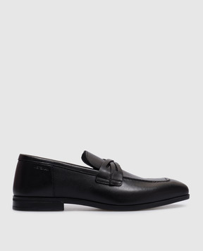 Stuart Weitzman Simon black leather loafers SI223