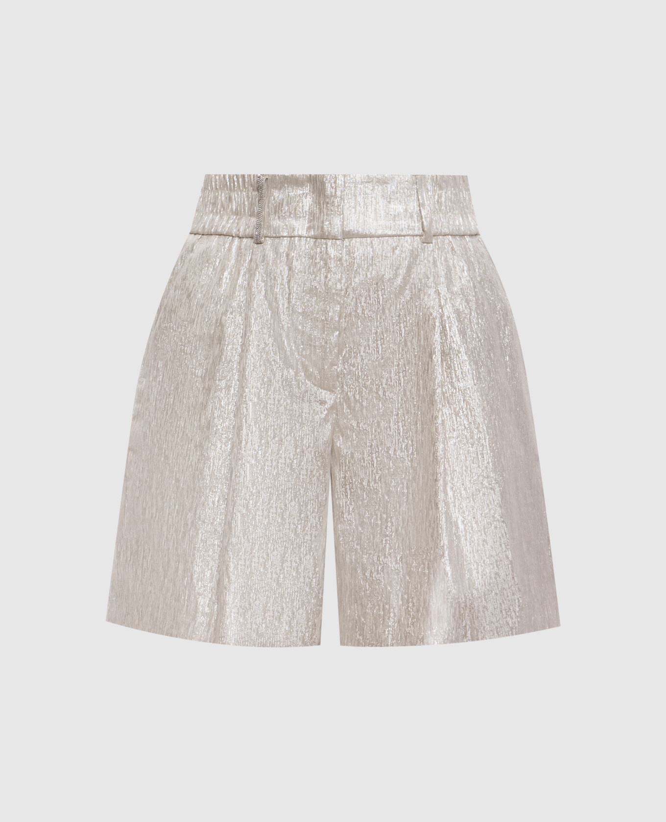 

Beige linen shorts Peserico