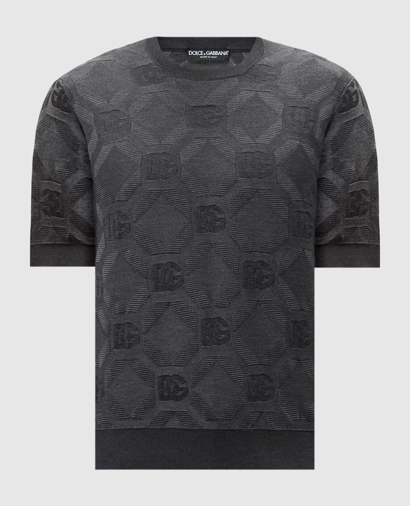 Gray printed silk jumper Dolce&Gabbana