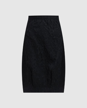 Twinset Black skirt with logo 242AT2022