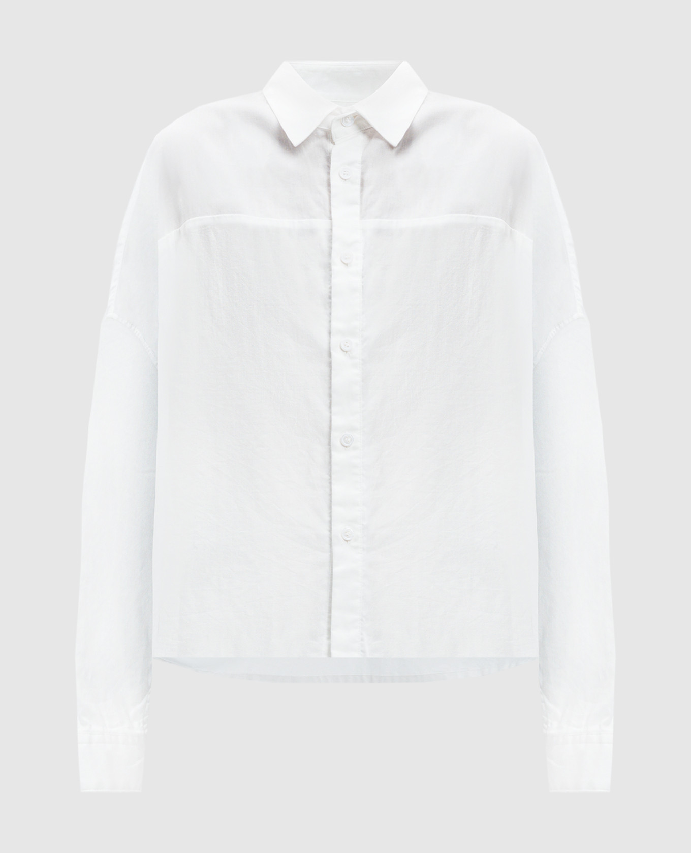 

White blouse of asymmetric cut Y`S Yamamoto
