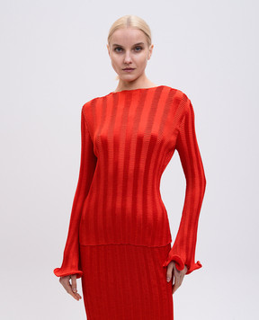 Simkhai Carys red top with a reaper effect 1252069G